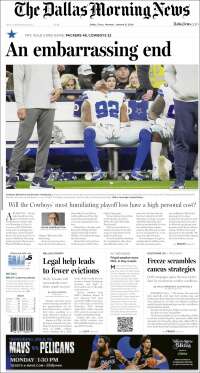 Portada de Dallas Morning News (USA)