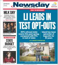 Portada de Newsday (USA)