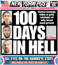 Portada de New York Post (USA)