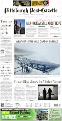 Portada de Pittsburgh Post-Gazette (USA)