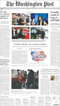 Portada de The Washington Post (USA)