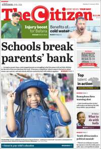 Portada de The Citizen (Sud&aacute;frica)