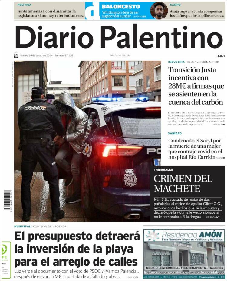 Portada de Diario Palentino (España)