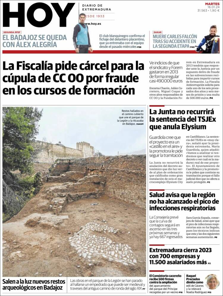 Portada de Hoy - Badajoz (España)