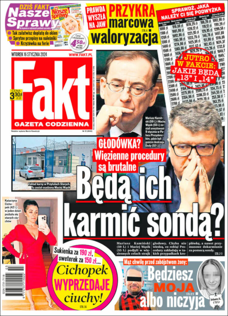 Portada de Fakt (Polonia)