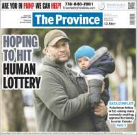 Portada de The Province (Canadá)