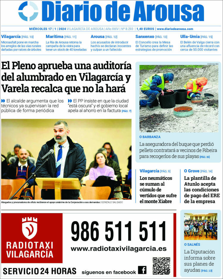 Portada de Diario de Arousa (España)