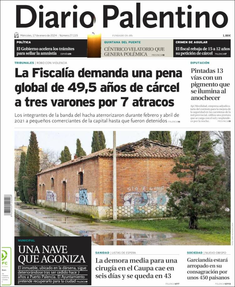 Portada de Diario Palentino (España)