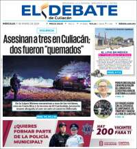 Portada de El Debate de Culiacán (Mexico)