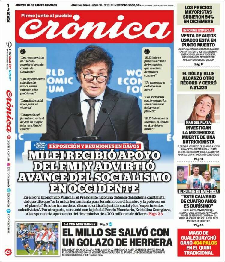 Portada de La Voz del Chaco (Argentina)