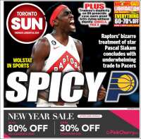 Portada de The Toronto Sun (Canadá)