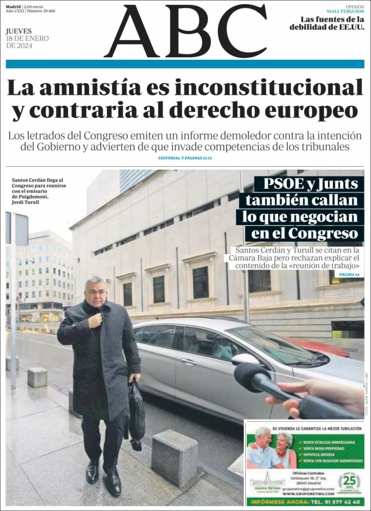 Portada de ABC (España)