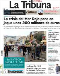 Portada de La Tribuna de Cuenca (España)