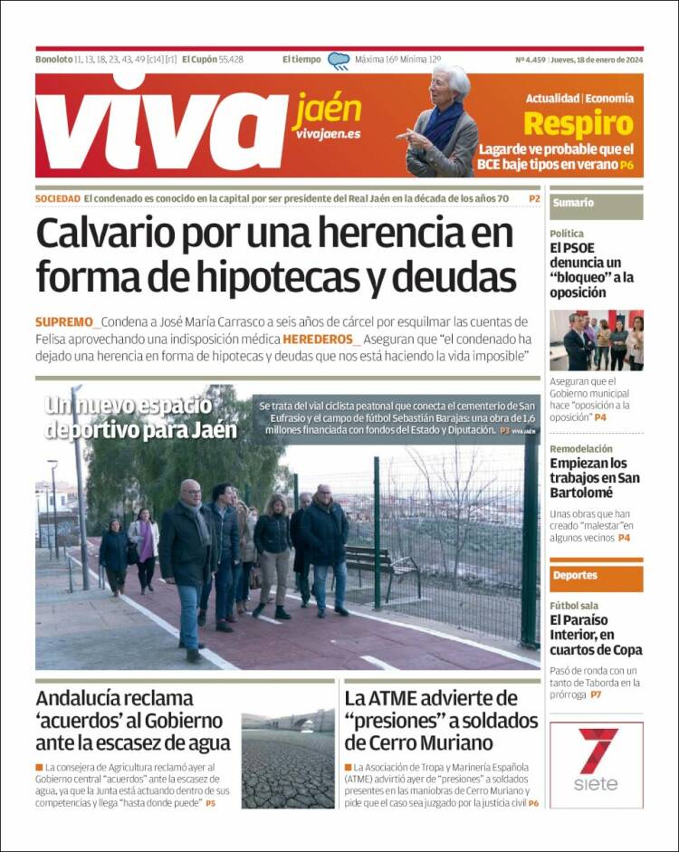 Portada de Viva Jaén (España)