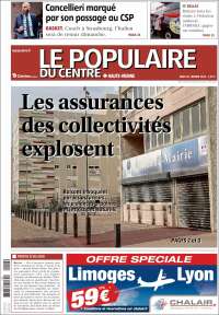 Portada de Le Populaire du Centre (Francia)