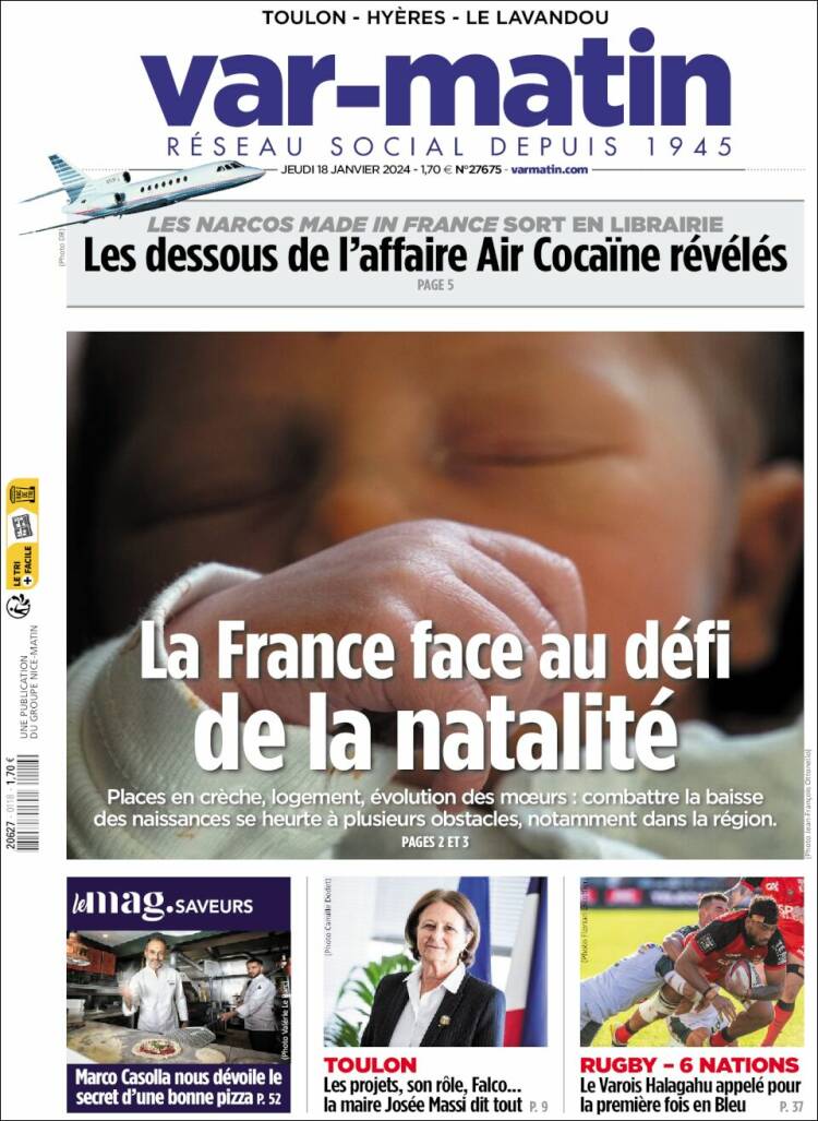 Portada de Var-Matin (Francia)