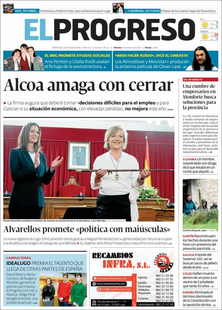 Portada de El Progreso (España)