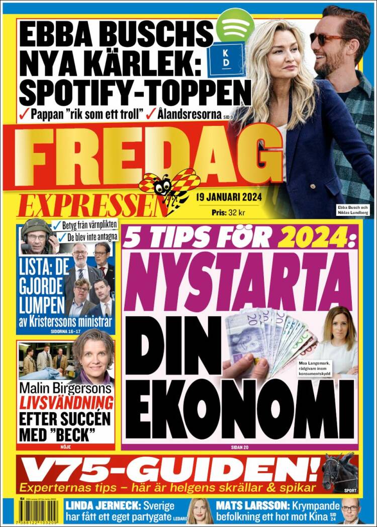 Portada de Expressen (Suecia)