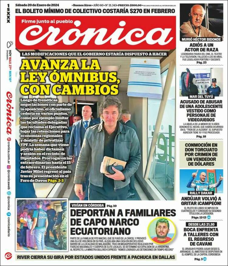 Portada de La Voz del Chaco (Argentina)