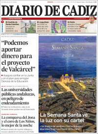 Portada de Diario de Cádiz (España)