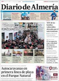 Portada de Diario de Almería (España)