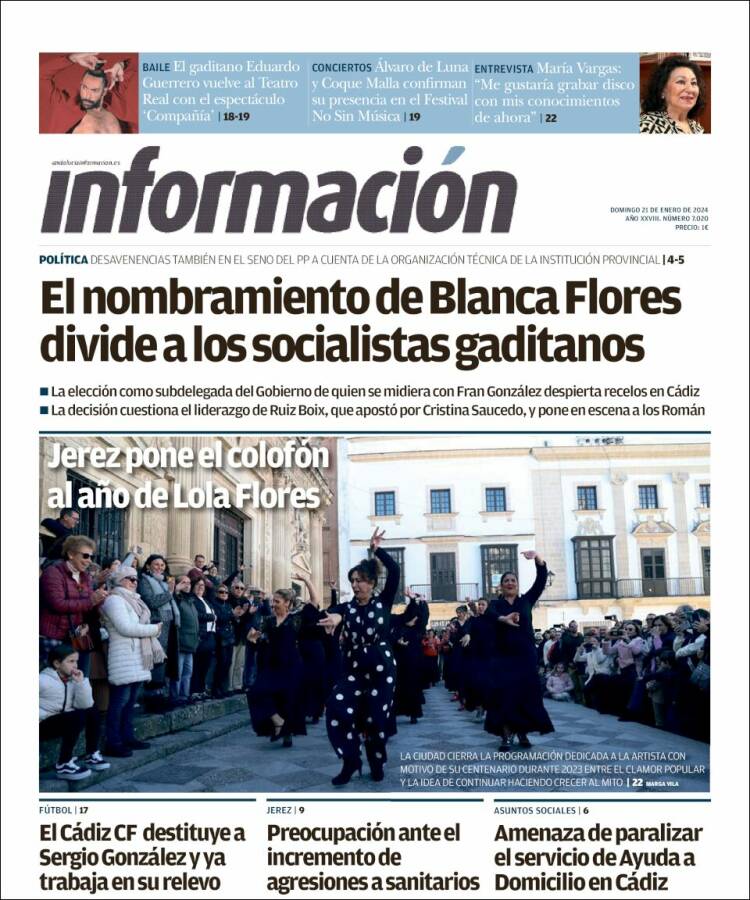 Portada de Información - Cadiz (España)
