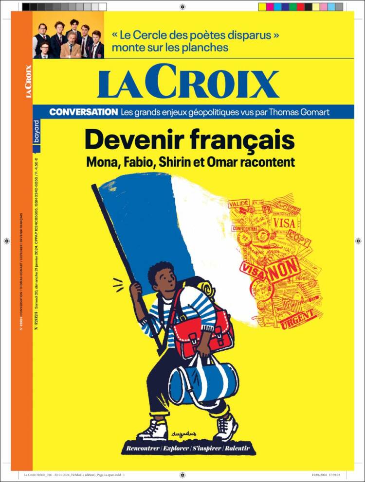 Portada de La Croix (Francia)