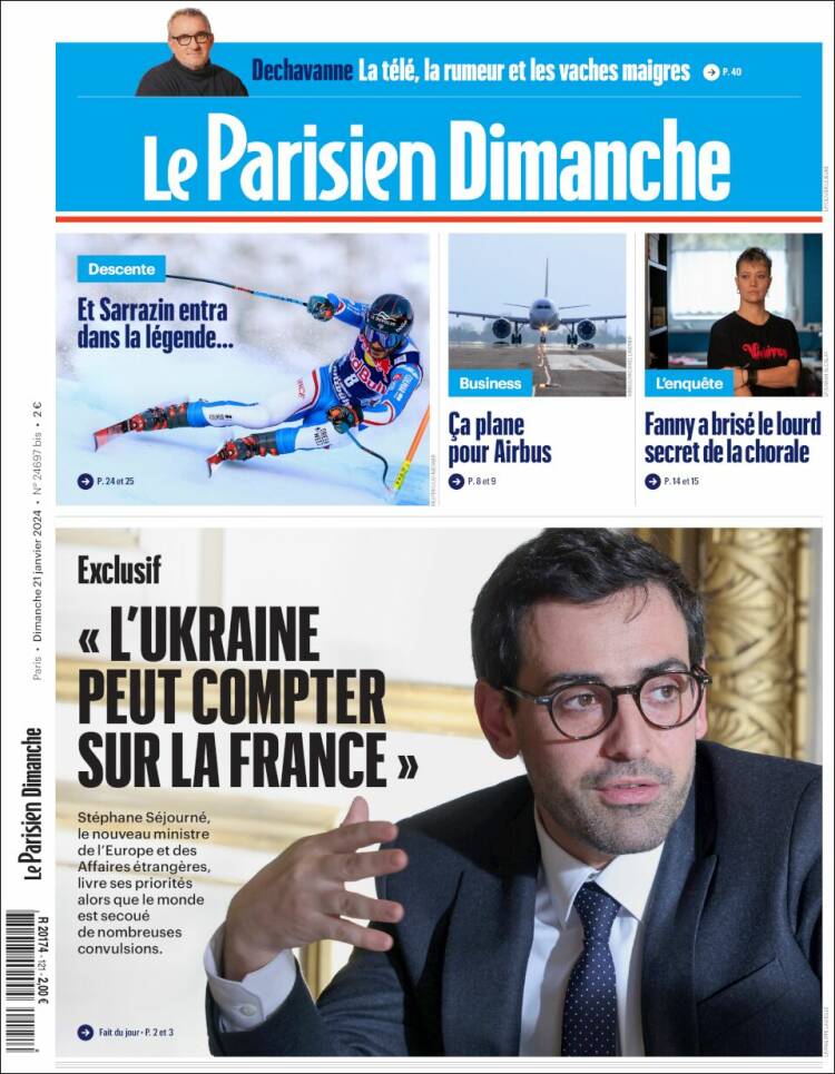 Portada de Le Parisien (Francia)