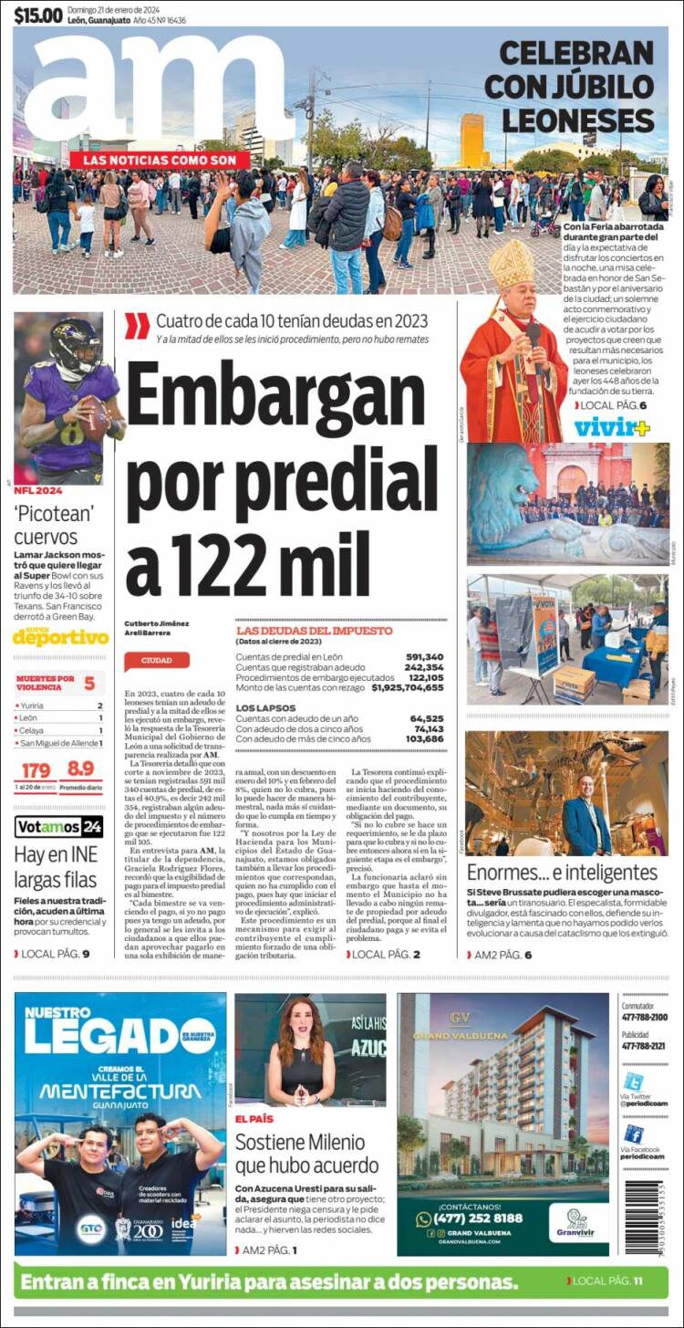 Portada de Al Día A.M. (México)