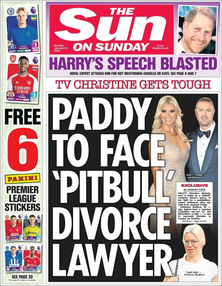 Portada de The Sun (Reino Unido)