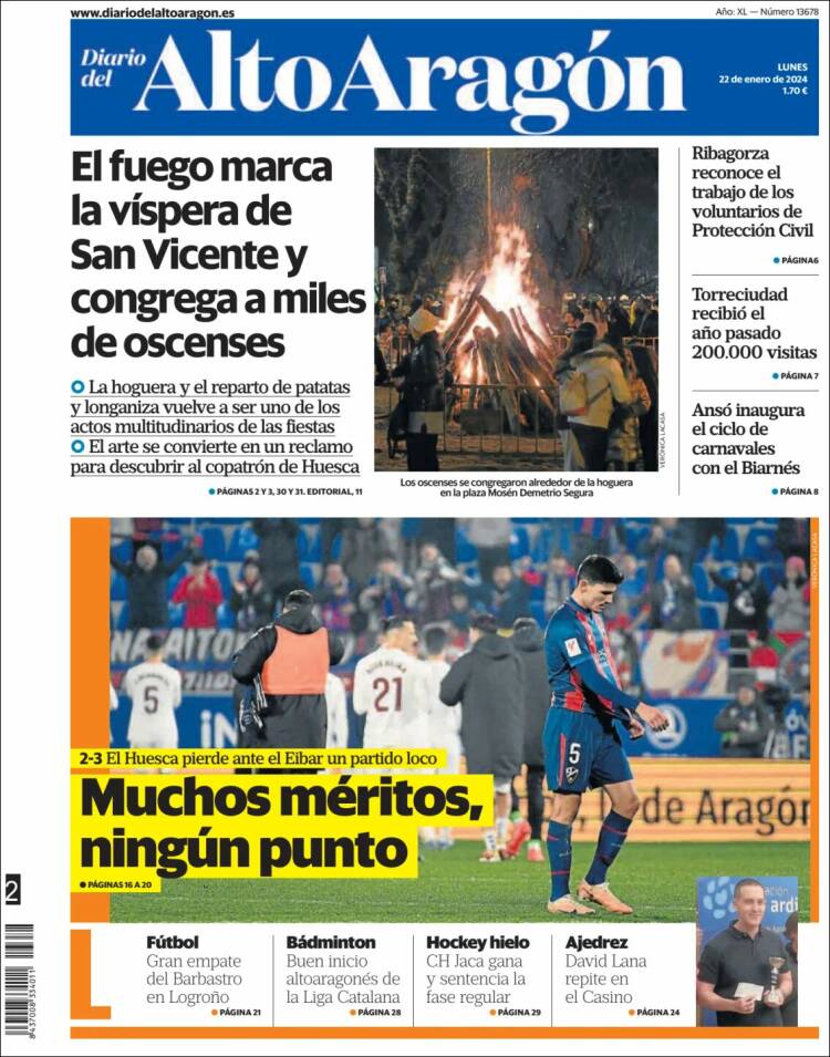 Portada de Diario del AltoAragón (España)