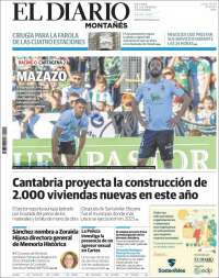 Portada de El Diario Montañés (España)