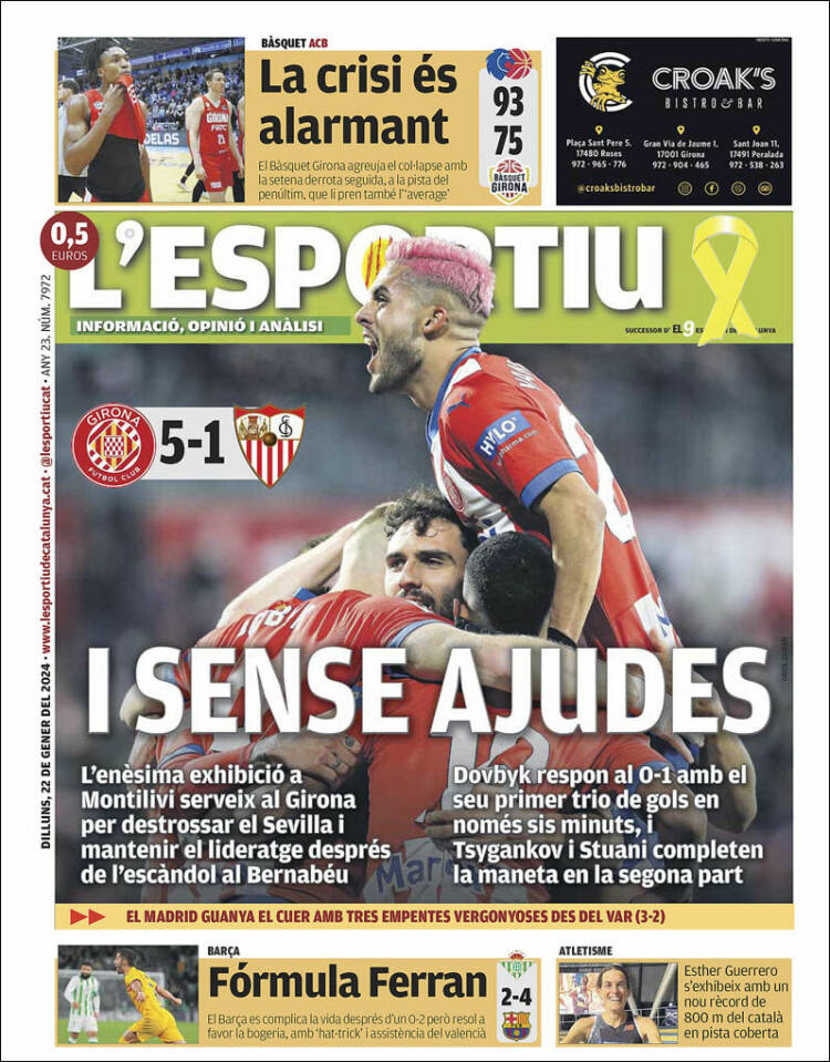 Portada de L'Esportiu : Girona (España)