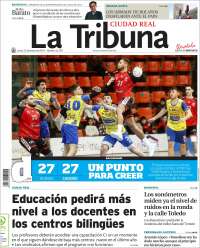 Portada de La Tribuna de Ciudad Real (España)