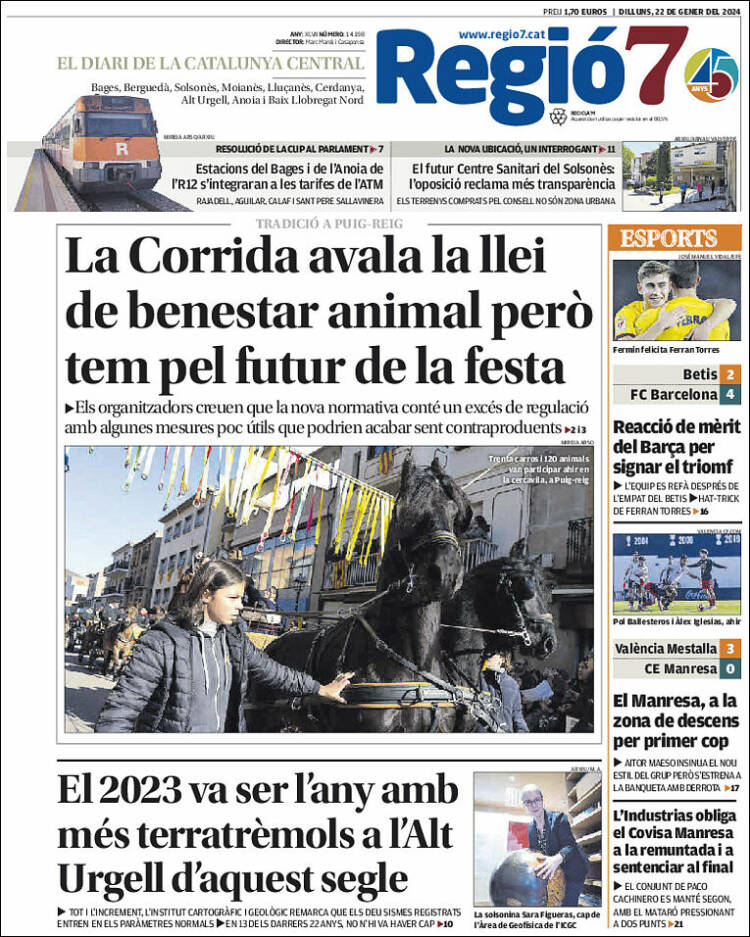 Portada de Regio7 (España)