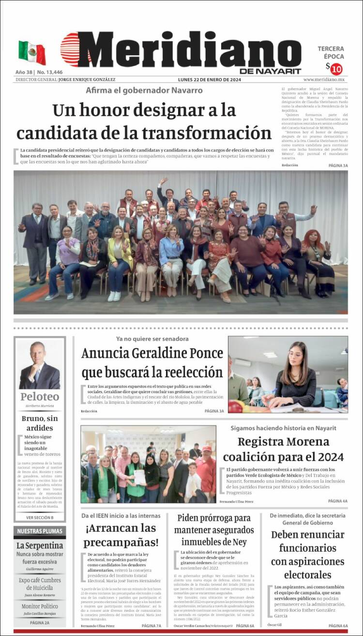 Portada de Meridiano (México)