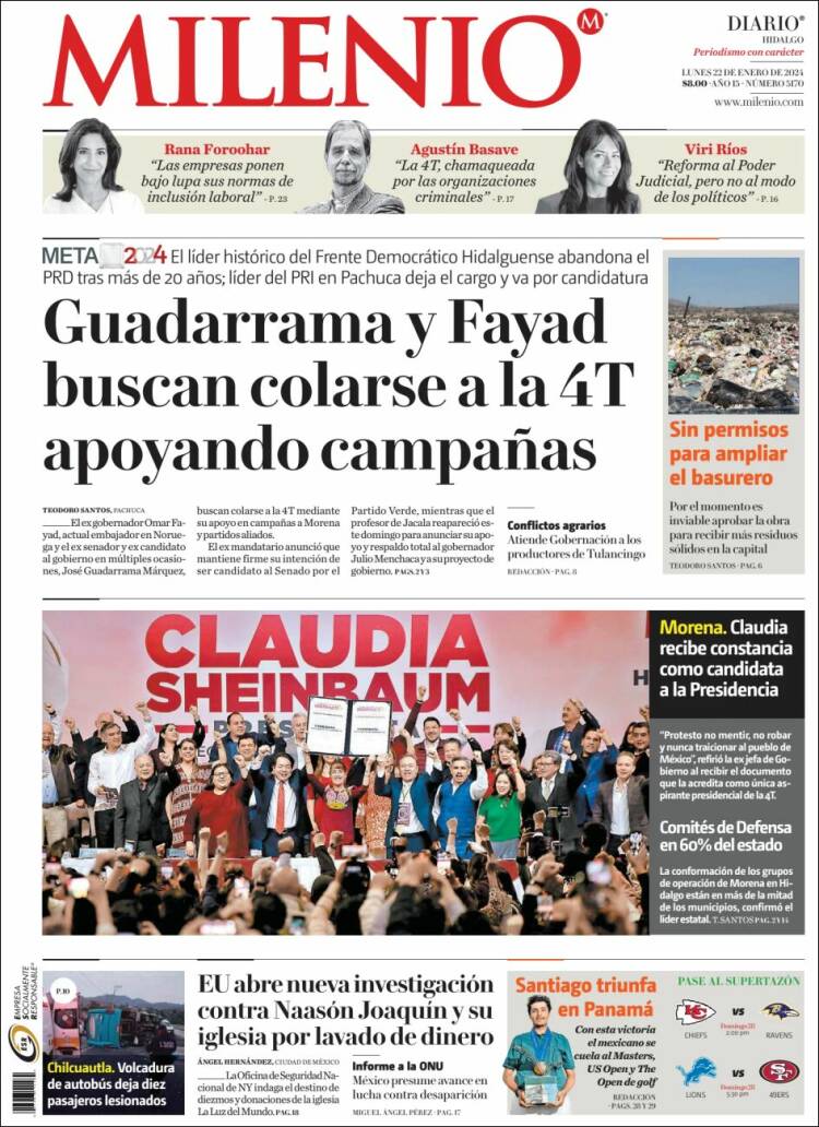 Portada de Milenio de Hidalgo (México)
