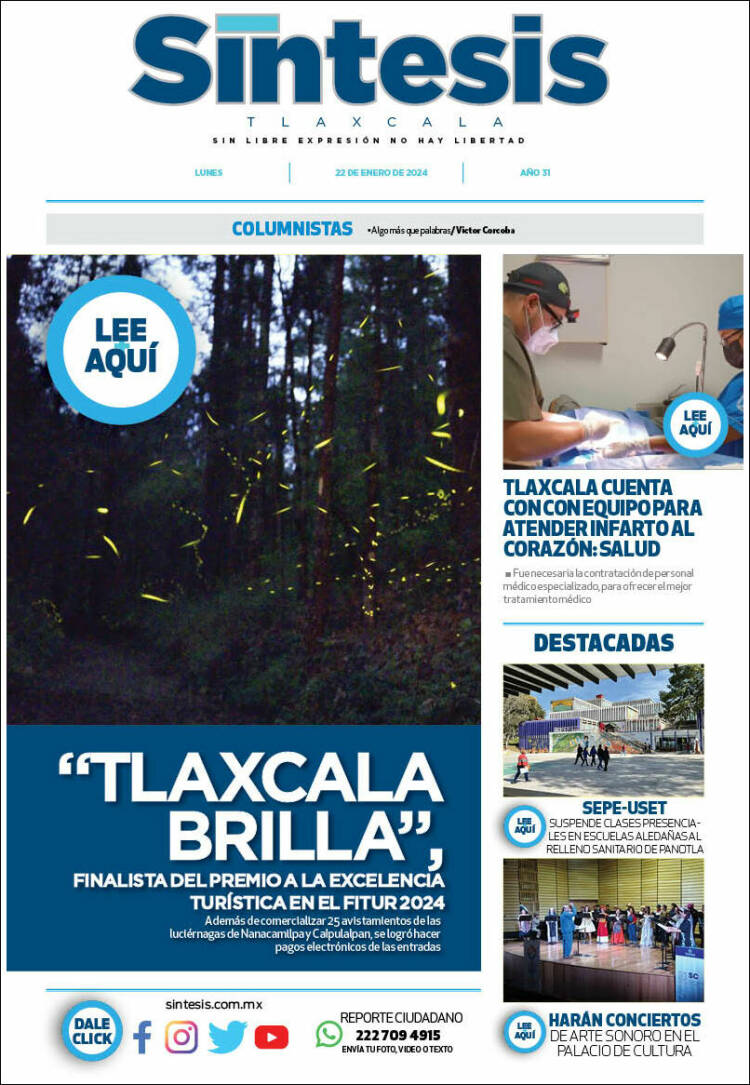 Portada de Síntesis de Tlaxcala (México)