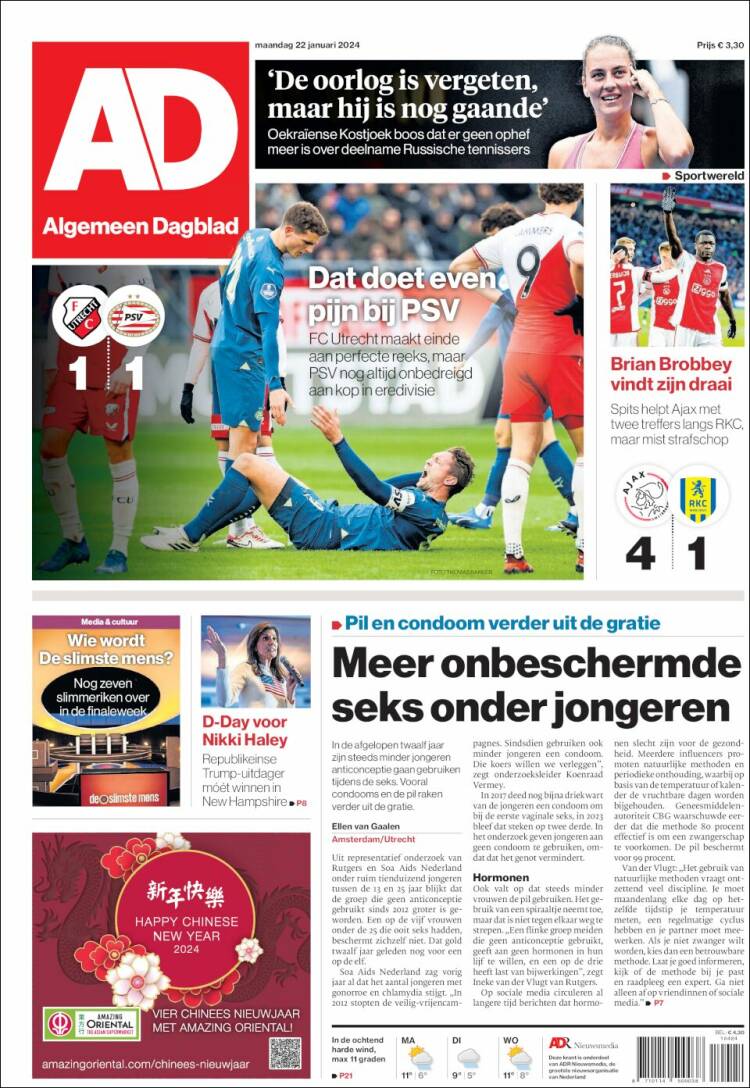 Portada de AD (Pa&iacute;ses Bajos)