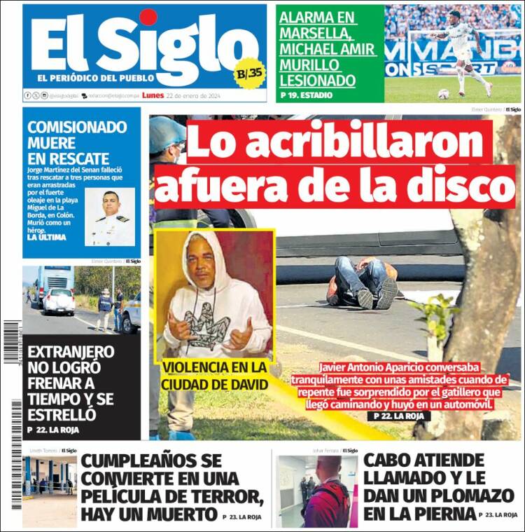 Portada de El Siglo (Panam&aacute;)