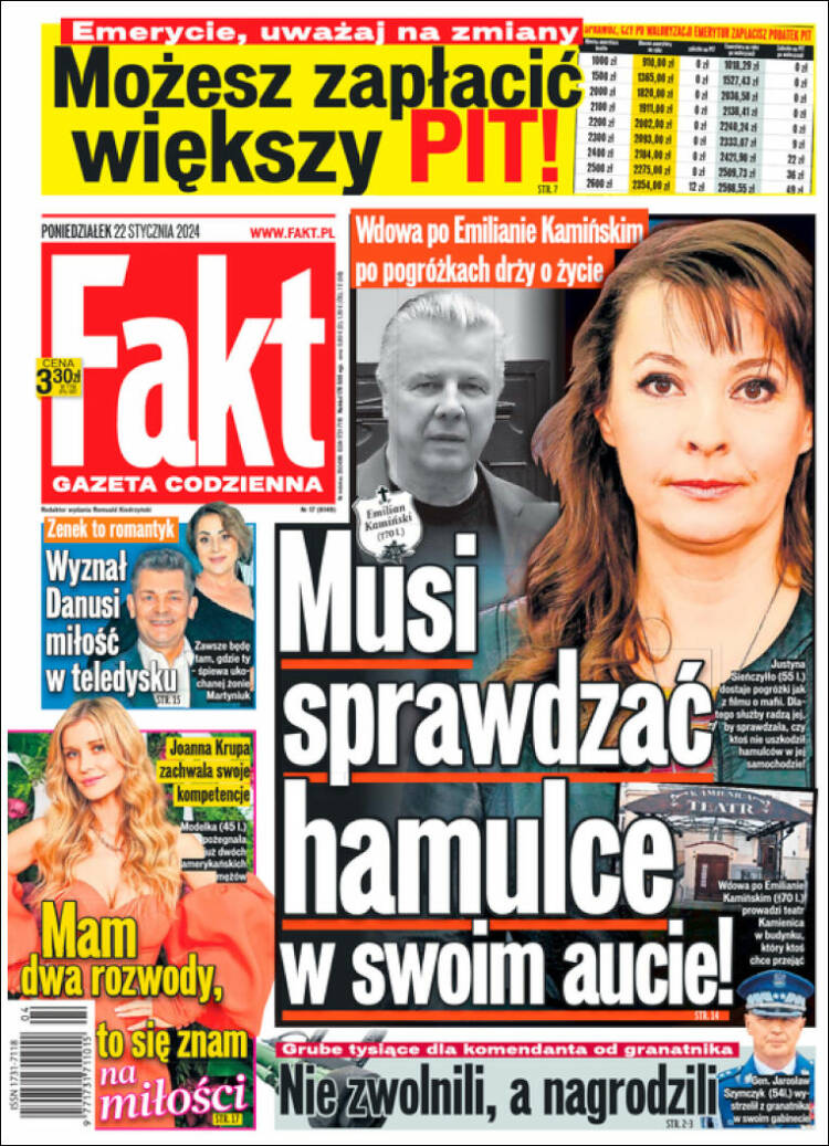 Portada de Fakt (Polonia)