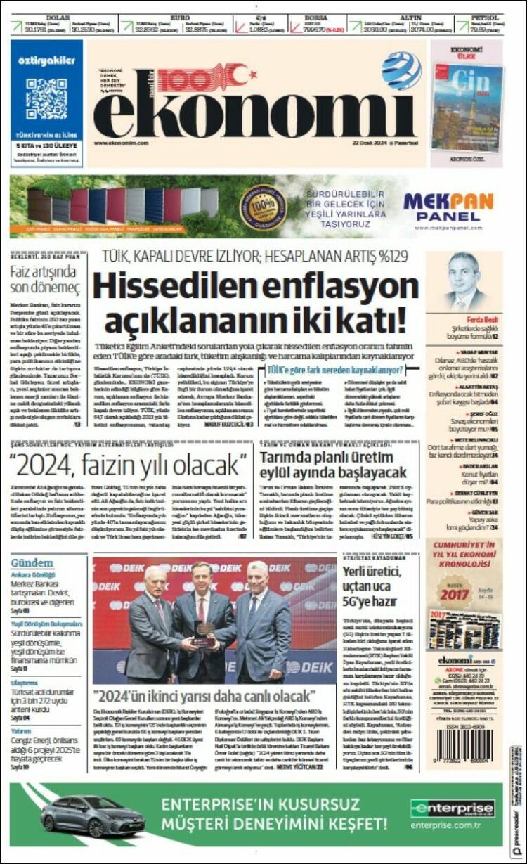 Portada de Dünya (Turqu&iacute;a)