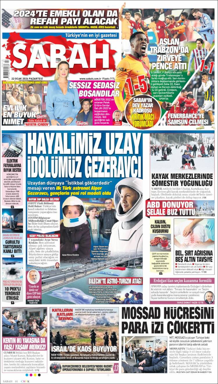 Portada de Sabah (Turqu&iacute;a)