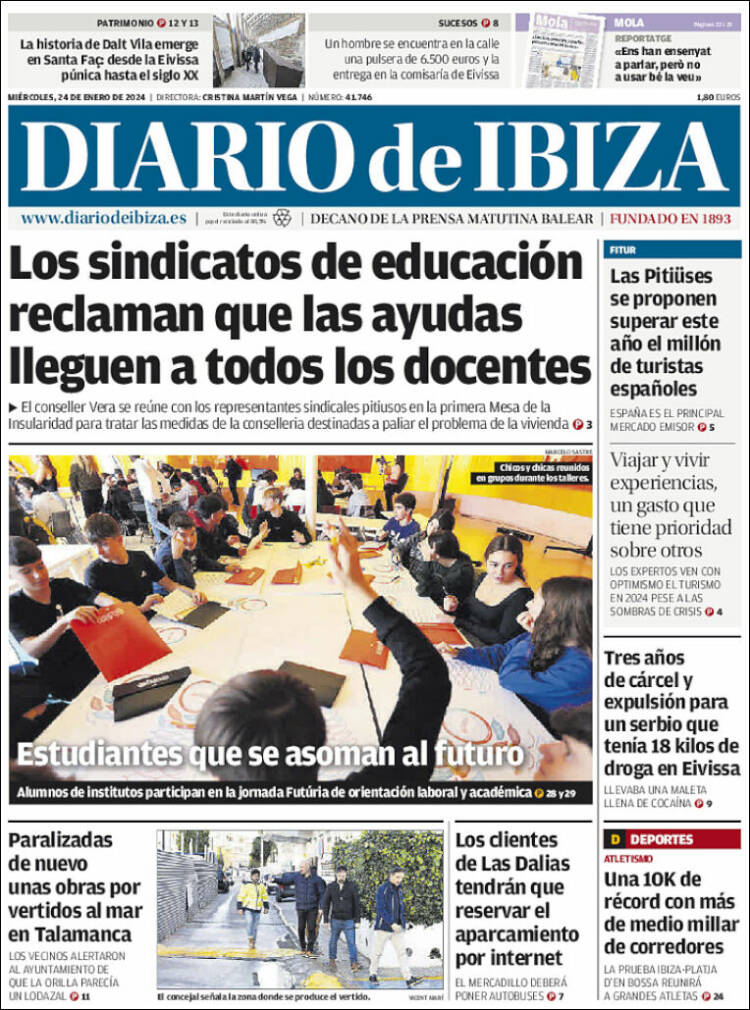 Portada de Diario de Ibiza (España)