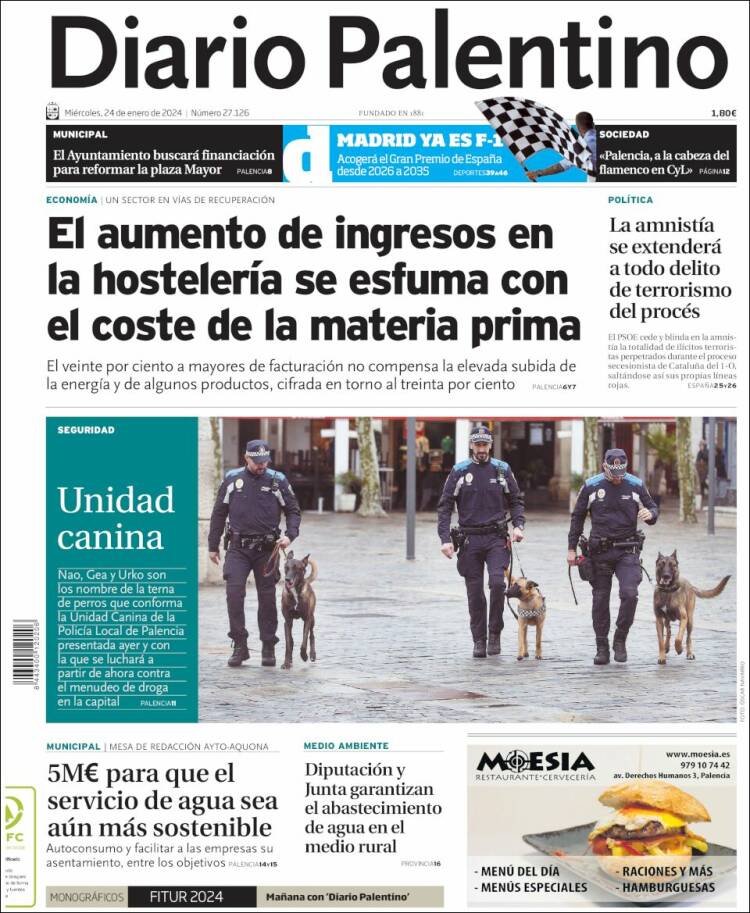 Portada de Diario Palentino (España)