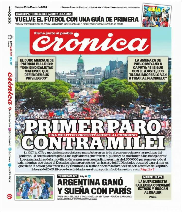 Portada de La Voz del Chaco (Argentina)