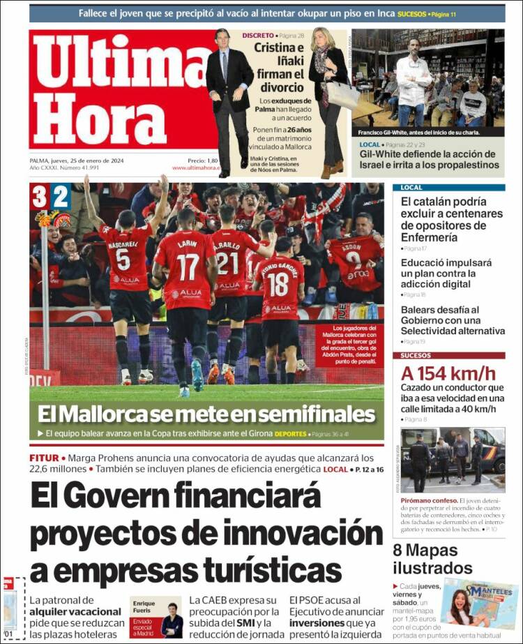 Portada de Última Hora (Espa&ntilde;a)