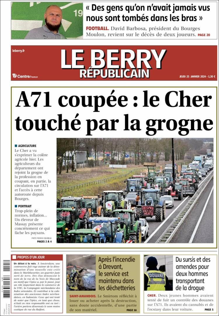 Portada de Berry Republicain (Francia)