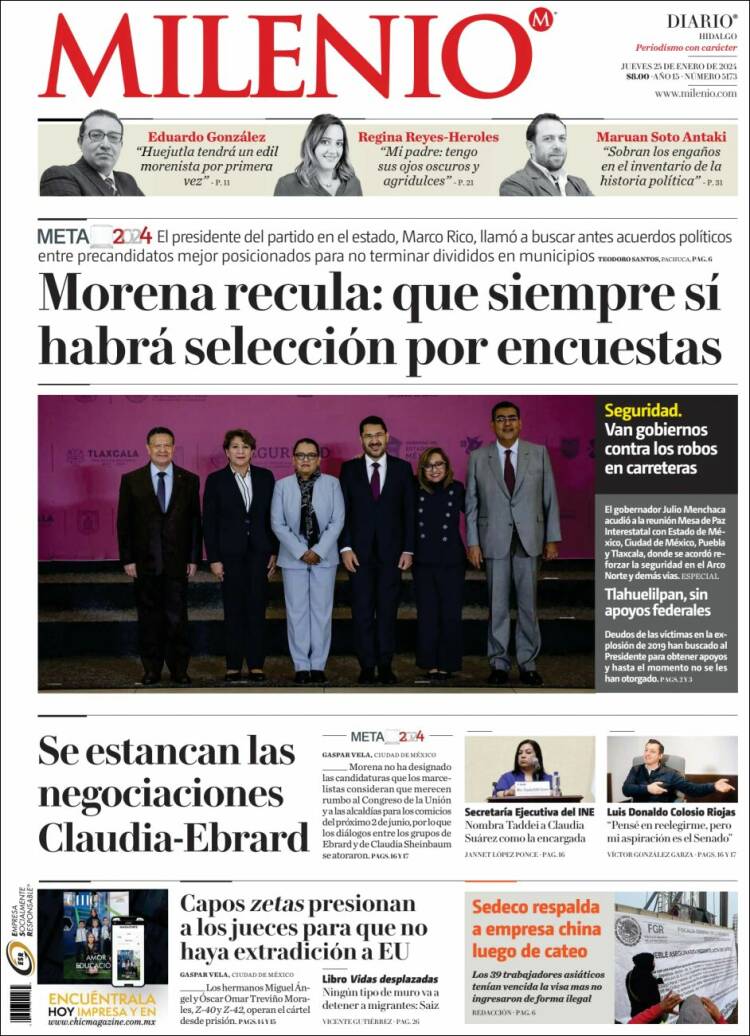 Portada de Milenio de Hidalgo (México)