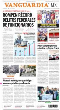 Portada de Vanguardia (México)